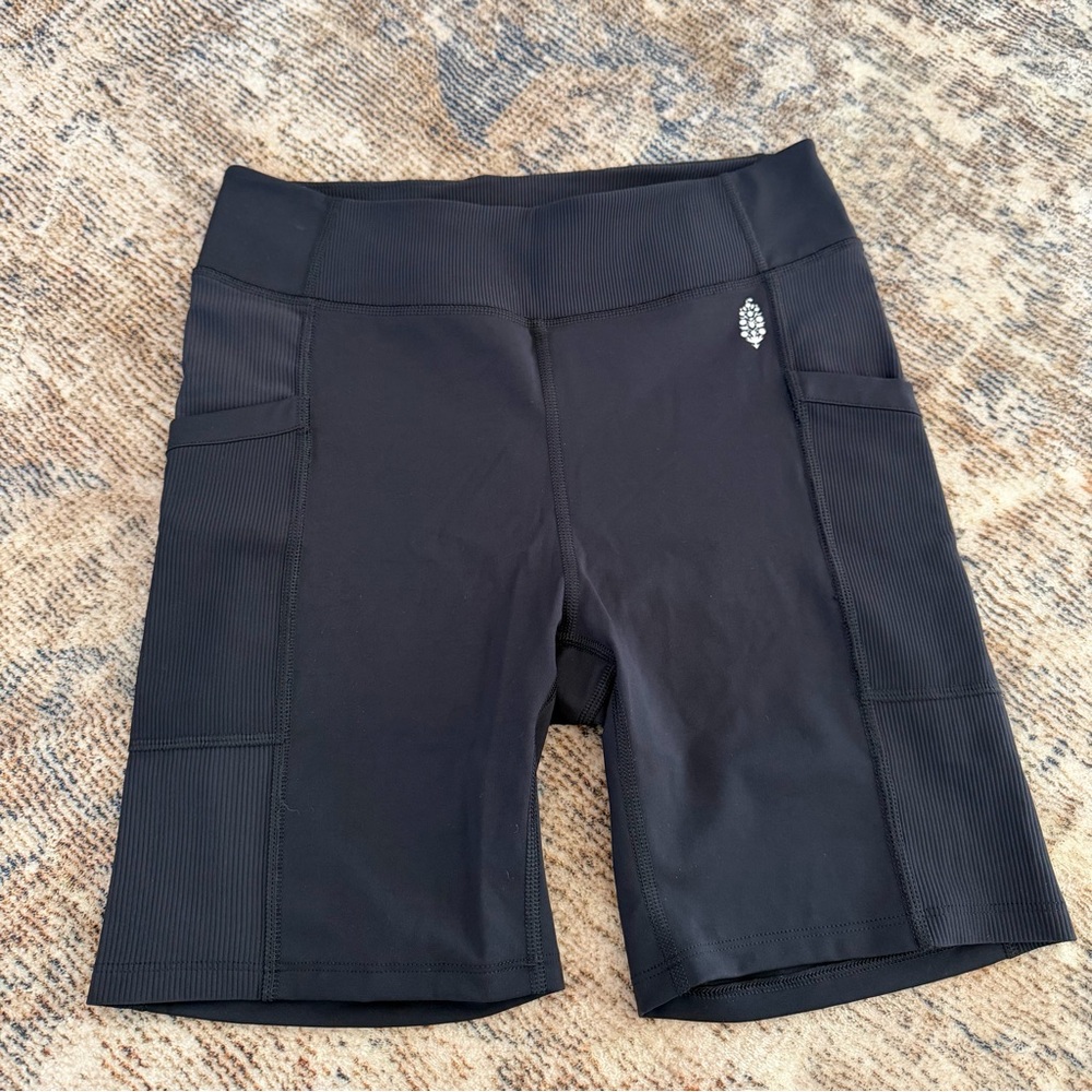 Free People Movement Black Women's Athletic Shorts